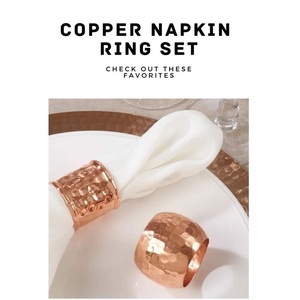 <b>High</b> Quality Luxury Wedding Napkin Rings Christmas Party <b>Table</b> Accessory Iron <b>Kitchen</b> Accessory Stocked Paper Napkin Holder - Product Image 5