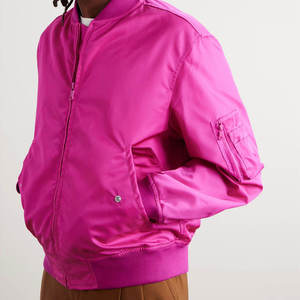 Men's Customizable High Quality <b>Long</b> Sleeves Bomber Jacket Eco-Friendly Hooded Winter <b>Coat</b> with Solid Pattern - Product Image 6