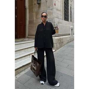 ชุดกางเกงขากว้างเอวสูงถักโครเชต์ Moon Loose รุ่น 9880 กางเกงใส่สบายระบายอากาศได้ดี - Product Image 5