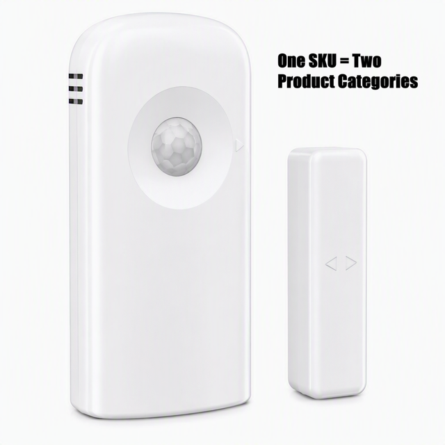 WiFi Dual Sensor PIR + Door Contact Motion & Entry Detector Smart Home Automation Security Sensor