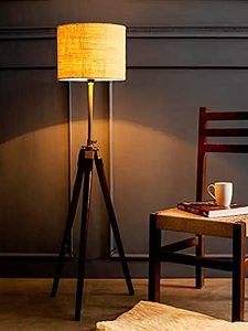 Antique <b>Nautical</b> Wooden Tripod Adjustable Floor <b>Lamp</b> for Living Room Decoration Standing <b>Lamp</b> in Jute Shade wholesale supply - Product Image 5