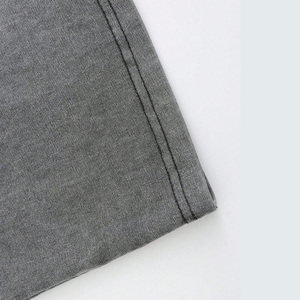 T-shirt surdimensionné à manches courtes délavé à l'acide avec couleurs de couture personnalisées et tissu pour la mode décontractée d'été - Product Image 4