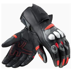 Guantes de Motociclismo Deportivos para Exteriores, de Cuero, Medios Dedos, Impermeables, Reforzados con Superfibra, Protección Duradera y Cómoda - Product Image 1