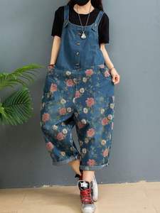 Vintage <b>Women</b> Denim Jump Suit From Casual to Classy Trendy and Comfortable Look Endless <b>Overalls</b> Comfortable Dangrees - Product Image 4