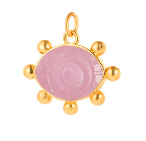 Amazonite Pendentif et breloque en forme de marquise en argent sterling 925 avec or vermeil 8x12mm pour la fabrication de bijoux - Product Image 4