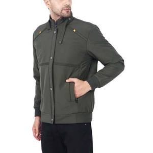 Chaqueta de bombardero de gran tamaño para hombre, chaquetas de bombardero de nailon de poliéster impermeables a prueba de viento de Color sólido de alta calidad personalizadas - Product Image 3