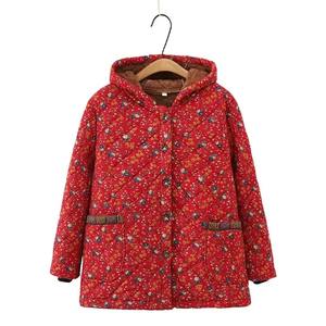Femmes hiver chaud mi-long mince à capuche fermeture éclair Parkas à manches longues rembourré bouffée veste couleur unie fait peau de mouton coton - Product Image 3