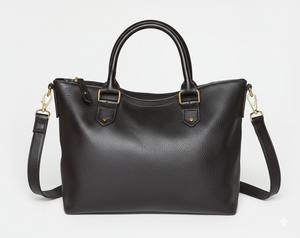 Sac à main fourre-tout en cuir de mouton authentique pour femme décontracté fermeture à glissière produit authentique - Product Image 1