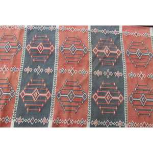 พรมขนาด 2.7x5.7 ฟุต, พรมวินเทจตุรกี, พรมขนสัตว์ลายดอกไม้สีแดง - Product Image 4