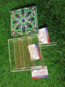 Boîte de rangement en acrylique de qualité supérieure avec incrustation de nacre, vente chaude du Ramadan, couvercle luxueux et imprimé en émail pour le stockage des aliments - Product Image 2