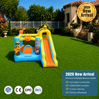 Château gonflable pour enfants en tissu Oxford résistant, avec sac de transport, qualité vérifiée avant expédition, pour la maison et le jardin.