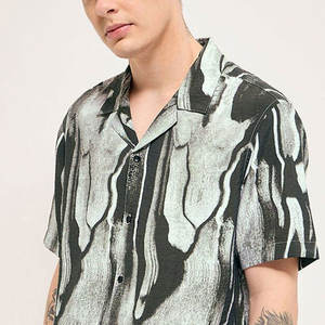 เสื้อเชิ้ตคิวบันคอลลาร์สไตล์สตรีทแวร์สำหรับผู้ชาย ดีไซน์ใหม่ รับทำโลโก้ตามสั่ง พร้อมบริการ OEM - Product Image 6