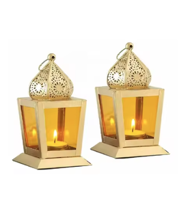 Precio al por mayor Iluminación moderna Decoración Linternas de metal Patio antiguo Vela Decoraciones Linterna Iluminación Artesanía de metal - Product Image 3