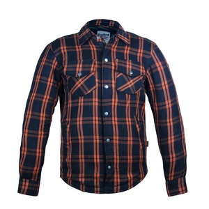Camisa de Motociclista Personalizada Roja y Negra con Forro, Equipo de Seguridad con Certificación CE para Conducir y Uso Diario - Product Image 1