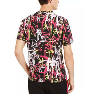 T-Shirt da Fitness Graffiti per Uomo INC International Concepts, Taglia Small, Jersey Nero con Design Stampato, Peso 240gsm - Product Image 2