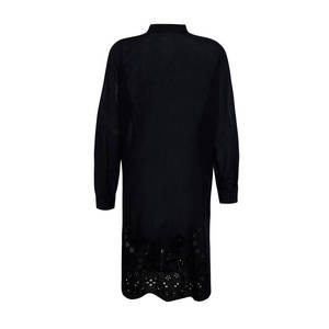 Vintage <b>Black</b> Midi <b>Skirt</b> with Embroidered Hem for Girls - Product Image 3