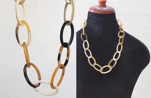 Collier de luxe en corne de buffle fait à la main, bijoux naturels et durables pour femmes, haute qualité - Product Image 2