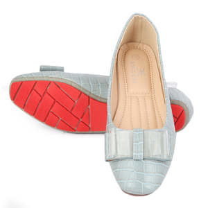 รองเท้าส้นสูงผู้หญิง Chase Value รุ่น 810-124 หนังเทียม สีฟ้า - Product Image 2