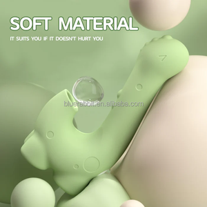 Sevimli dinozor erotik vibratör küçük Dino emme isıtma klitoris masaj toptan sevimli seks oyuncakları - Product Image 5