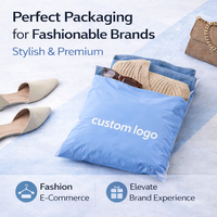 Emballage pour marques de vêtements, pochettes poly personnalisées pour vêtements, emballage écologique et imperméable avec options de personnalisation de la marque