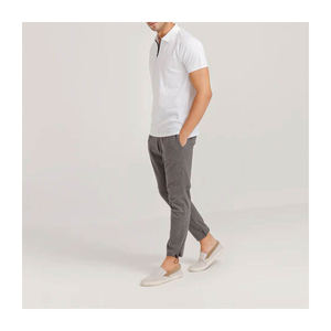 Nouveau style décontracté pour hommes pour t-shirts polo sur mesure avec 100% coton demi fermeture éclair à manches courtes avec logo personnalisé - Product Image 3