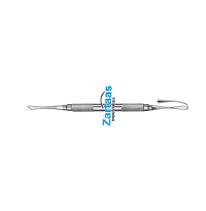 2024ที่มีคุณภาพสูงสแตนเลสเครื่องมือทันตกรรม glickman periosteal ลิฟท์ปลายคู่4.0mm x 4.2mm 17 cm - Product Image 3