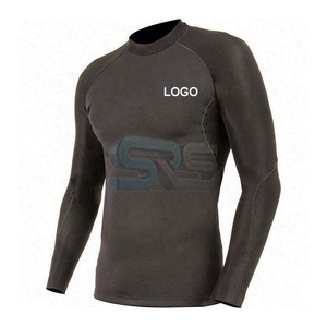 Qualité supérieure Hommes MMA Rash Guard Manches Longues Fitness Jogging Wear OEM Compression Running Vêtements - Product Image 1