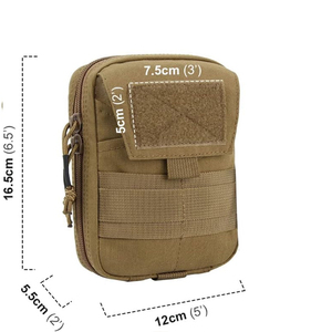 Bolsa Táctica Molle Admin, Bolsa de Herramientas Utilitaria, Bolsa de Cintura EDC, Duradera, Impermeable, de Poliéster, Nailon, Lona, Color Personalizado - Product Image 2