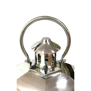 Latest Designer Stainless Steel Chrome Metal <b>Candle</b> <b>Lantern</b> <b>Holder</b> Elegant Pillar for Home Decoration Including Matching <b>Candle</b> - Product Image 2