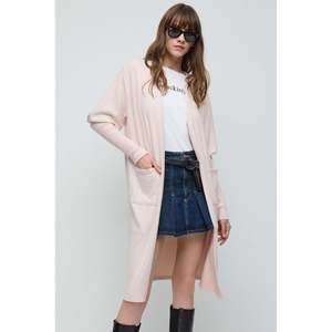 Cárdigan Largo Informal de Invierno con Bolsillos, Jacquard, Tejido a Crochet con Bordado a Mano y Estampado - Product Image 3