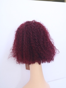 วิกผมบ็อบสั้นวิกผมด้านหน้าแบบมีลูกไม้ผมด้านหน้าแบบไร้กาวสำหรับผมสีดำราคาถูก360หยักศกแบบหยิกหยักศกแบบ HD สำหรับผู้หญิง1ชิ้น - Product Image 5