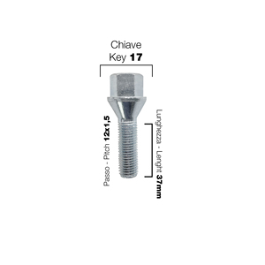 10 tornillos ch.17 12x1.5 l.37mm - Product Image 2