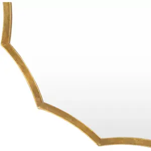 Miroirs décoratifs muraux modernes en métal doré pour le salon et la chambre à coucher. - Product Image 3