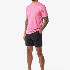 Nuevo Conjunto Deportivo de Verano, Camiseta y Pantalones Cortos con Logotipo Personalizado, Conjunto Deportivo Transpirable de Manga Corta, Conjunto de Dos Piezas de Algodón - Product Image 5