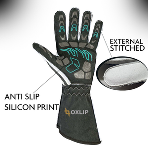 Gants de karting personnalisés, nouveau motif, pour adultes, respirants, anti-humidité, en fibre aramide, pour motocross et activités tactiques en extérieur, à doigts entiers - Product Image 2