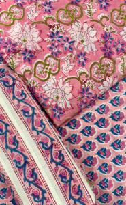 Tela de algodón de primera calidad con estampado de bloques a mano Colores sin Azo hechos a mano - Product Image 3