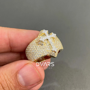 Anillo de Moissanita Hip Hop Hecho a Medida para Hombre, Plata 925, Chapado en Oro Rosa, Personalizado, para Boda, Fiesta, Estilo Campeón - Product Image 4