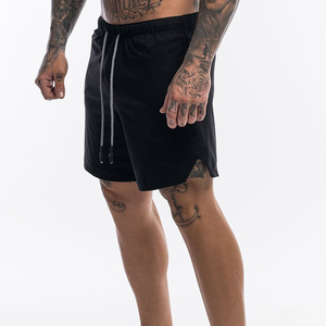 Shorts décontractés hommes Spandex coton course Sport Baseball Shorts homme été taille élastique lâche solide genou longueur Shorts hommes - Product Image 5