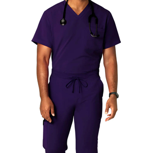 Uniformes de hospital de tendencia superior para hombres, conjuntos de uniformes de enfermera suave para hombres, uniformes médicos con diseño personalizado - Product Image 2