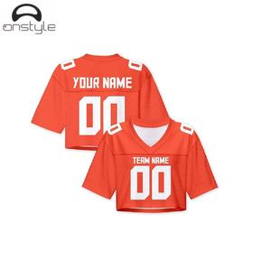 Camiseta corta de fútbol personalizada para mujer, Camiseta corta ligera transpirable con sublimación, camisetas deportivas con nombre personalizado, equipo con número - Product Image 2