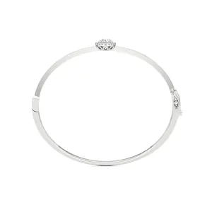 ความงดงามและความสง่างาม กำไลข้อมือรูปไข่ทรงแข็งแบบละเอียด - Product Image 3