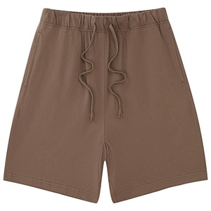 Pantalones cortos deportivos informales de algodón 100% a precio de venta al por mayor para hombre y niño, cintura media, transpirables, formales, con logotipo personalizado, decoración lavada - Product Image 3