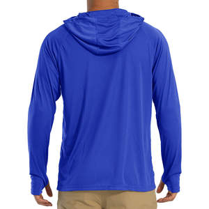 Lightweight Long Sleeve Fishing <b>Hoodie</b> Shirt Custom New Blue Fishing Clothing Shirt Sublimation Upf50+ Breathable Quick Dry - Product Image 2