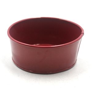Pot de fleurs en métal avec revêtement en poudre rouge pour la décoration de table à la maison et à l'hôtel. - Product Image 1
