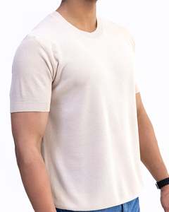 Tùy Chỉnh Người Đàn Ông Của 100% Cotton Quá Khsize Drop Shipping Vai T-Shirt Mô Hình Rắn Sợi Nhuộm Heavyweight Đồng Bằng Trống Cho Thời Trang Đường Phố - Product Image 5