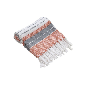 Slub Weave Linen Acrylic Blend 70x90in <b>Couch</b> <b>Throw</b> With Tassels OEKO TEX Certified Option <b>For</b> Eco Oriented Furnishing Buyers - Product Image 3