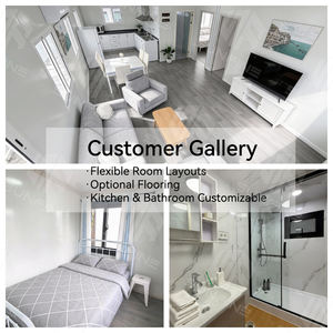 Maison préfabriquée moderne et robuste, hôtel modulaire de luxe, maison conteneur préfabriquée de 40 pieds, maisons à 4 chambres avec <span class=keywords><strong>garage</strong></span> - Product Image 6