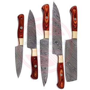 Ensemble de couteaux de chef professionnels en acier inoxydable de haute qualité Ensemble de couteaux de chef avec logo personnalisé Couteaux de cuisine - Product Image 4