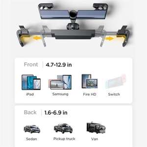 แท่นวางโทรศัพท์มือถือสำหรับรถยนต์ที่นั่งด้านหลังตัวยึดแท็บเล็ตสำหรับโทรศัพท์แท็บเล็ต4.7-12.9นิ้ว - Product Image 6