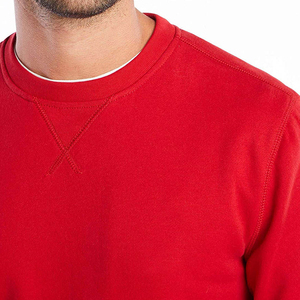 Liso casual cuello redondo hombres Sudadera con capucha algodón transpirable ligero en blanco a granel al por mayor personalizado impreso estilo de gran tamaño - Product Image 6